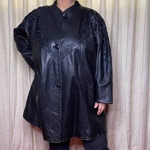 Black Leather Coat